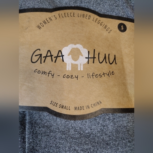 GaaHuu Women's Fleece Lined Leggings NWT - Picture 3 of 4